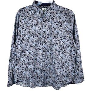 Men's Comfort Stretch Paisley Shirt Size: XXL